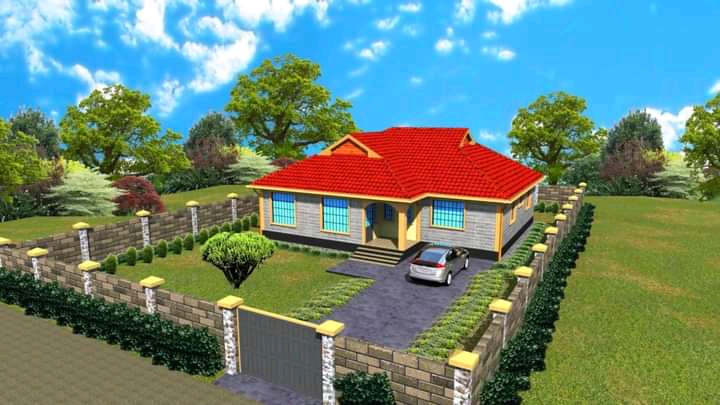 2BR house plans in kenya and cost