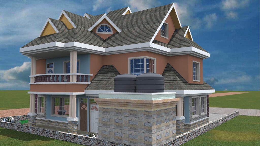 5-br Maisonette Design in Kenya